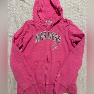 New Era Pink zip-up Mariners Hoodie | size 10-12